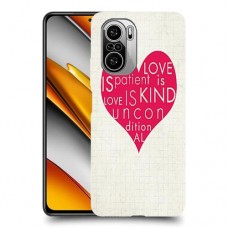 אהבה היא אדיבה כיסוי מגן קשיח מעוצב ל Xiaomi Poco F3 יחידה אחת סקרין מובייל