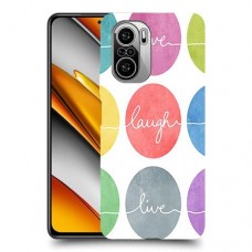 אהבה צחוק חיים כיסוי מגן קשיח מעוצב ל Xiaomi Poco F3 יחידה אחת סקרין מובייל