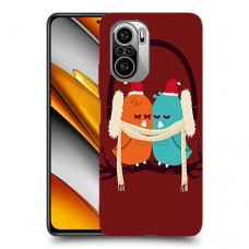 זוג יונים כיסוי מגן קשיח מעוצב ל Xiaomi Poco F3 יחידה אחת סקרין מובייל