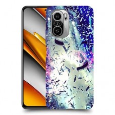 גשם מתכת כיסוי מגן קשיח מעוצב ל Xiaomi Poco F3 יחידה אחת סקרין מובייל