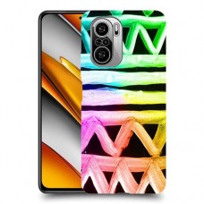 ניאון גיאומטריה כיסוי מגן קשיח מעוצב ל Xiaomi Poco F3 יחידה אחת סקרין מובייל