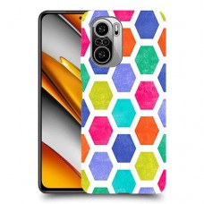 ניאון חלת דבש כיסוי מגן קשיח מעוצב ל Xiaomi Poco F3 יחידה אחת סקרין מובייל