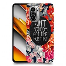 אף אחד לא קיבל זמן כיסוי מגן קשיח מעוצב ל Xiaomi Poco F3 יחידה אחת סקרין מובייל