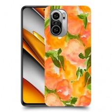 אפרסקים כתומים כיסוי מגן קשיח מעוצב ל Xiaomi Poco F3 יחידה אחת סקרין מובייל