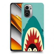 פינגווין בכריש כיסוי מגן קשיח מעוצב ל Xiaomi Poco F3 יחידה אחת סקרין מובייל