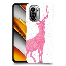 צבי ורוד כיסוי מגן קשיח מעוצב ל Xiaomi Poco F3 יחידה אחת סקרין מובייל