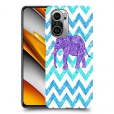 אלפנט סגול כיסוי מגן קשיח מעוצב ל Xiaomi Poco F3 יחידה אחת סקרין מובייל