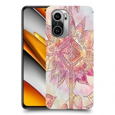 חמניות מוזרה סגולה כיסוי מגן קשיח מעוצב ל Xiaomi Poco F3 יחידה אחת סקרין מובייל