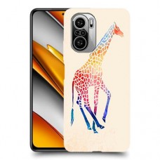 קשת ג 'ירפה כיסוי מגן קשיח מעוצב ל Xiaomi Poco F3 יחידה אחת סקרין מובייל