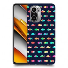 קשת בדגים כיסוי מגן קשיח מעוצב ל Xiaomi Poco F3 יחידה אחת סקרין מובייל