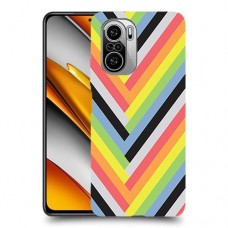 פסים קשת כיסוי מגן קשיח מעוצב ל Xiaomi Poco F3 יחידה אחת סקרין מובייל