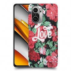 רוז אהבה כיסוי מגן קשיח מעוצב ל Xiaomi Poco F3 יחידה אחת סקרין מובייל