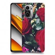 ורדים כיסוי מגן קשיח מעוצב ל Xiaomi Poco F3 יחידה אחת סקרין מובייל