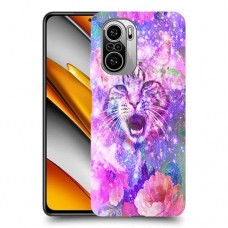 חתול מושלג כיסוי מגן קשיח מעוצב ל Xiaomi Poco F3 יחידה אחת סקרין מובייל