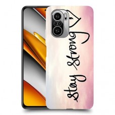 הישאר חזק כיסוי מגן קשיח מעוצב ל Xiaomi Poco F3 יחידה אחת סקרין מובייל