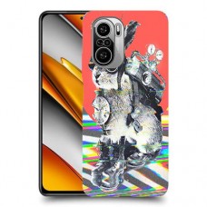 ארנבון מוזר כיסוי מגן קשיח מעוצב ל Xiaomi Poco F3 יחידה אחת סקרין מובייל