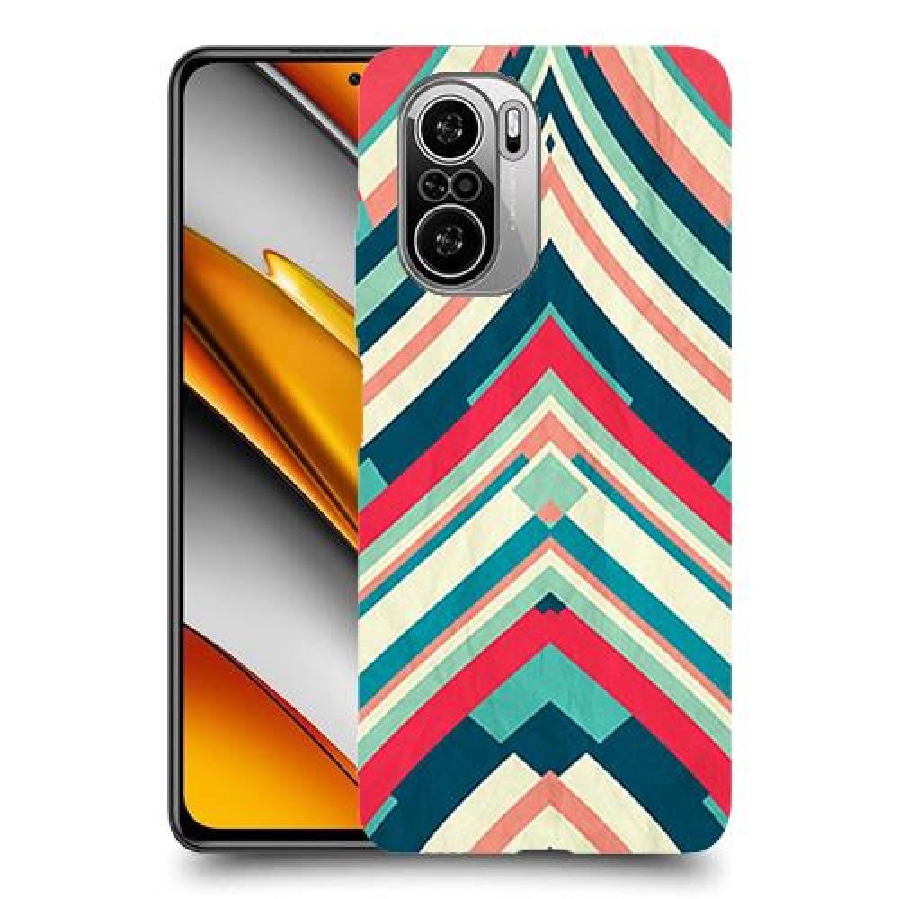 פסים בצבע כיסוי מגן קשיח מעוצב ל Xiaomi Poco F3 יחידה אחת סקרין מובייל