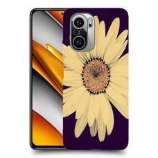חמניות בשחור כיסוי מגן קשיח מעוצב ל Xiaomi Poco F3 יחידה אחת סקרין מובייל