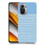 נקודות לבנות בכחול כיסוי מגן קשיח מעוצב ל Xiaomi Poco F3 יחידה אחת סקרין מובייל