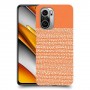 נקודות לבנות בכתום כיסוי מגן קשיח מעוצב ל Xiaomi Poco F3 יחידה אחת סקרין מובייל