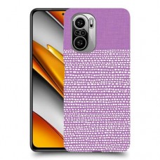 נקודות לבנות בסגול כיסוי מגן קשיח מעוצב ל Xiaomi Poco F3 יחידה אחת סקרין מובייל
