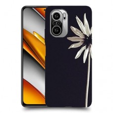 פרח לבן כיסוי מגן קשיח מעוצב ל Xiaomi Poco F3 יחידה אחת סקרין מובייל