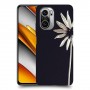 פרח לבן כיסוי מגן קשיח מעוצב ל Xiaomi Poco F3 יחידה אחת סקרין מובייל