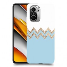 לבן כחול כיסוי מגן קשיח מעוצב ל Xiaomi Poco F3 יחידה אחת סקרין מובייל