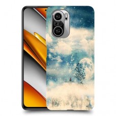 יופי חורף כיסוי מגן קשיח מעוצב ל Xiaomi Poco F3 יחידה אחת סקרין מובייל