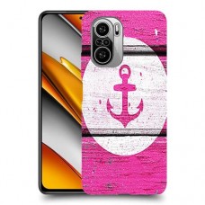 עוגן ורוד מעץ כיסוי מגן קשיח מעוצב ל Xiaomi Poco F3 יחידה אחת סקרין מובייל