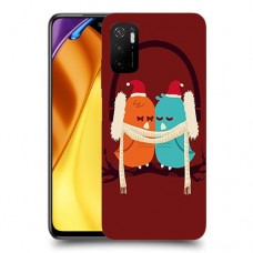 זוג יונים כיסוי מגן קשיח מעוצב ל Xiaomi Poco M3 Pro 5G יחידה אחת סקרין מובייל