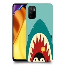 פינגווין בכריש כיסוי מגן קשיח מעוצב ל Xiaomi Poco M3 Pro 5G יחידה אחת סקרין מובייל