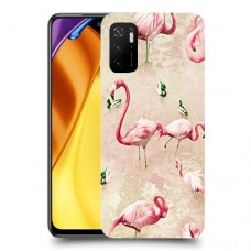 פלמינגו ורוד כיסוי מגן קשיח מעוצב ל Xiaomi Poco M3 Pro 5G יחידה אחת סקרין מובייל
