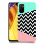 פסים במנטה ורוד כיסוי מגן קשיח מעוצב ל Xiaomi Poco M3 Pro 5G יחידה אחת סקרין מובייל