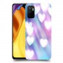 לבבות מעורפלים בכחול כיסוי מגן קשיח מעוצב ל Xiaomi Poco M3 Pro 5G יחידה אחת סקרין מובייל