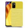 נקודות לבנות בצהוב כיסוי מגן קשיח מעוצב ל Xiaomi Poco M3 Pro 5G יחידה אחת סקרין מובייל