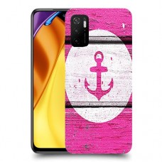 עוגן ורוד מעץ כיסוי מגן קשיח מעוצב ל Xiaomi Poco M3 Pro 5G יחידה אחת סקרין מובייל