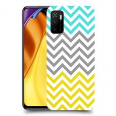 שורות צהובות-ירוקות כיסוי מגן קשיח מעוצב ל Xiaomi Poco M3 Pro 5G יחידה אחת סקרין מובייל