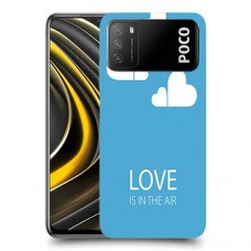 אהבה באוויר כיסוי מגן קשיח מעוצב ל Xiaomi Poco M3 יחידה אחת סקרין מובייל