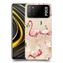 פלמינגו ורוד כיסוי מגן קשיח מעוצב ל Xiaomi Poco M3 יחידה אחת סקרין מובייל