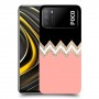 ורוד-לבן-לבן כיסוי מגן קשיח מעוצב ל Xiaomi Poco M3 יחידה אחת סקרין מובייל