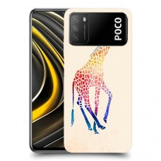 קשת ג 'ירפה כיסוי מגן קשיח מעוצב ל Xiaomi Poco M3 יחידה אחת סקרין מובייל