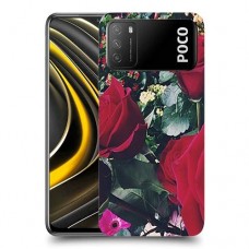 ורדים כיסוי מגן קשיח מעוצב ל Xiaomi Poco M3 יחידה אחת סקרין מובייל