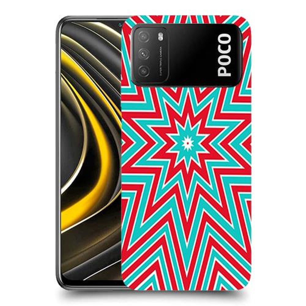 צבעי שלג כיסוי מגן קשיח מעוצב ל Xiaomi Poco M3 יחידה אחת סקרין מובייל