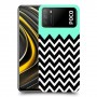 פסים במנטה כיסוי מגן קשיח מעוצב ל Xiaomi Poco M3 יחידה אחת סקרין מובייל