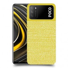 נקודות לבנות בצהוב כיסוי מגן קשיח מעוצב ל Xiaomi Poco M3 יחידה אחת סקרין מובייל