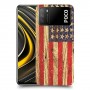 עץ ארצות הברית כיסוי מגן קשיח מעוצב ל Xiaomi Poco M3 יחידה אחת סקרין מובייל