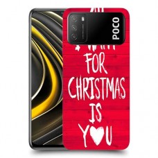 אתה עבור חג המולד כיסוי מגן קשיח מעוצב ל Xiaomi Poco M3 יחידה אחת סקרין מובייל