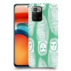 ינשופים על ירוק כיסוי מגן קשיח מעוצב ל Xiaomi Poco X3 GT יחידה אחת סקרין מובייל