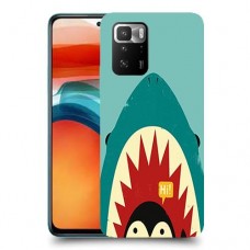 פינגווין בכריש כיסוי מגן קשיח מעוצב ל Xiaomi Poco X3 GT יחידה אחת סקרין מובייל